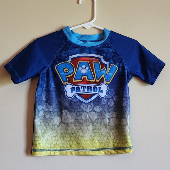 Paw Patrol Toddler Boys Blue Rash Guard Size 2T - Picture 1 of 4